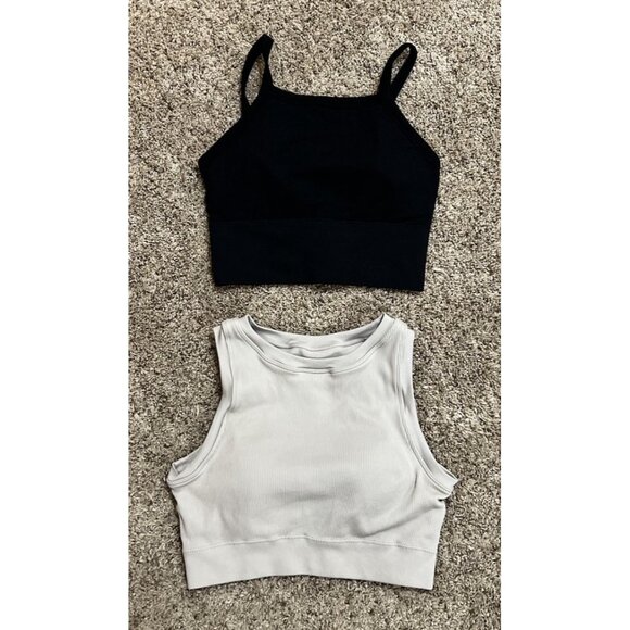 2 ~ PRO-FIT Women's Sports Bra Black & Tan ~ Size M - Picture 2 of 9